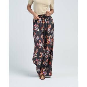 Ulla Johnson Sawyer Silk Wide Leg Pants in Lune 6